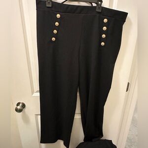 H&M gold button dress pants